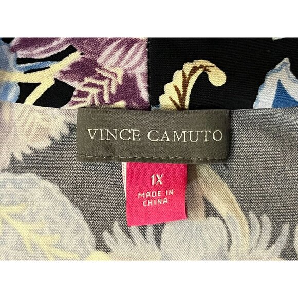 Vince Camuto Maxi Dress Womens 1X Sleeveless Floral V-Neck Pullover Used - Picture 7 of 10